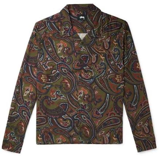 스투시 페이즐리 셔츠 M