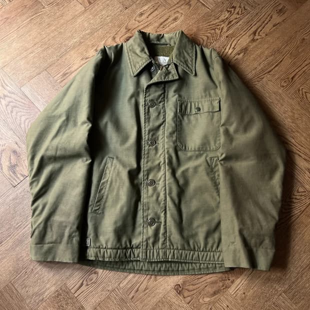 [M]80's 오리지널 U.S NAVY 미 해군 A-2 덱자켓