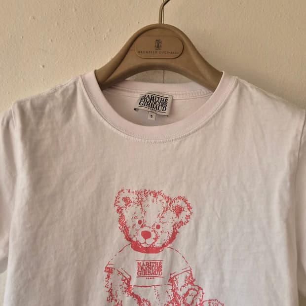 마리떼프랑소와저버 여성 두들베어 반팔 크롭티셔츠 S사이즈