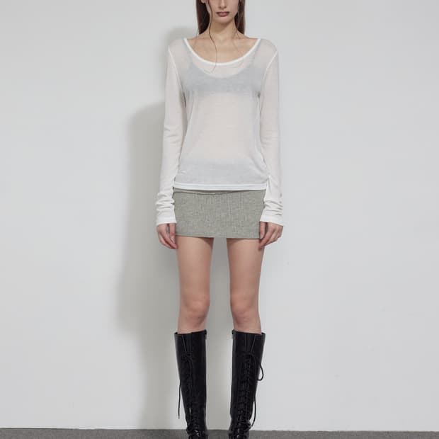 보헤미안서울 ESSENTIAL SCOOP NECK T