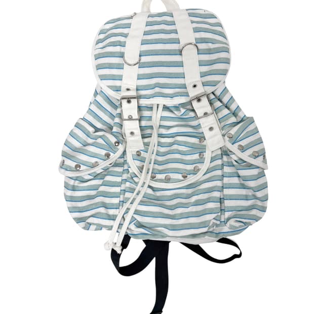 빈티지 스트라이프 백팩