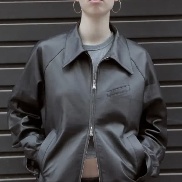 머듈 레더 블루종 