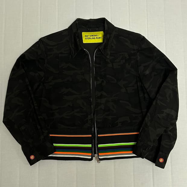 라프시몬스 스털링 루비 블루종 자켓 44