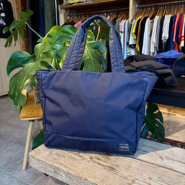 PORTER GIRL navy nylon 3way shoulder bag