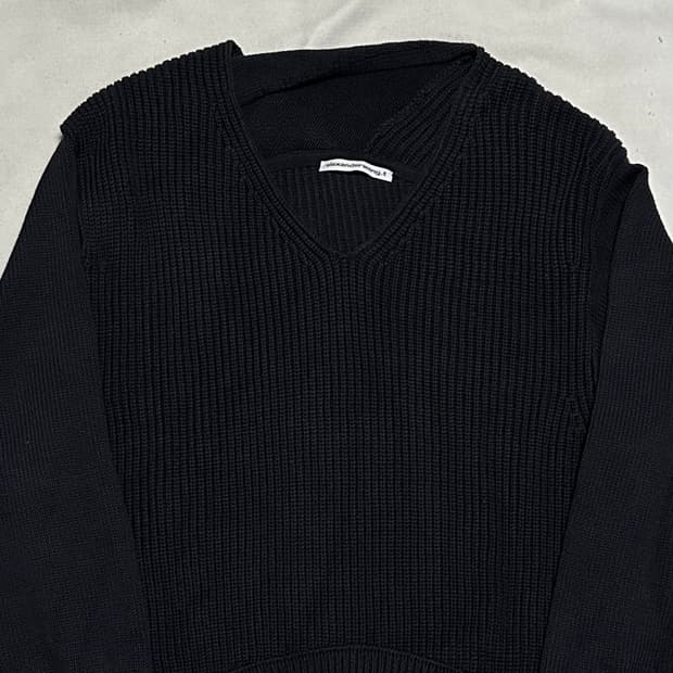 S 알렉산더왕 오버핏 브이넥 니트