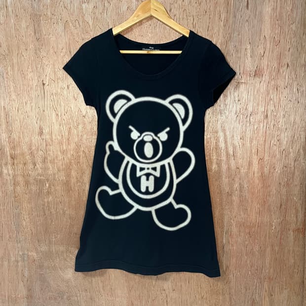 히스테릭 글래머 퍽베어 쇼트 슬리브 티셔츠