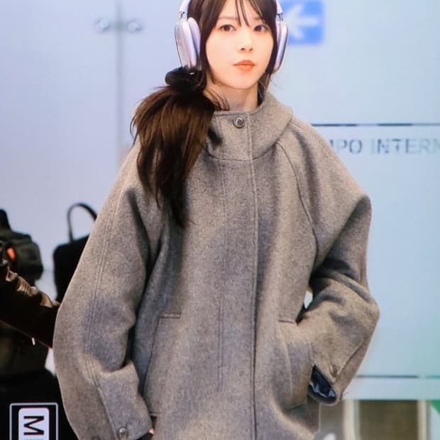 타입서비스 HALF COAT [GRAY] _아일릿 모카 착용