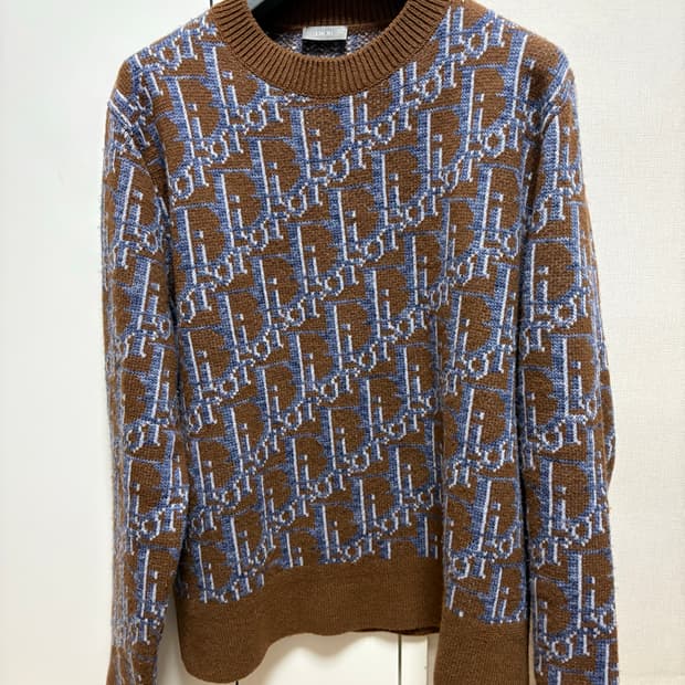 (새상품급, 정품) 디올 오블리크 니트