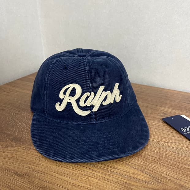 폴로 아플리케 트윌 볼캡 네이비