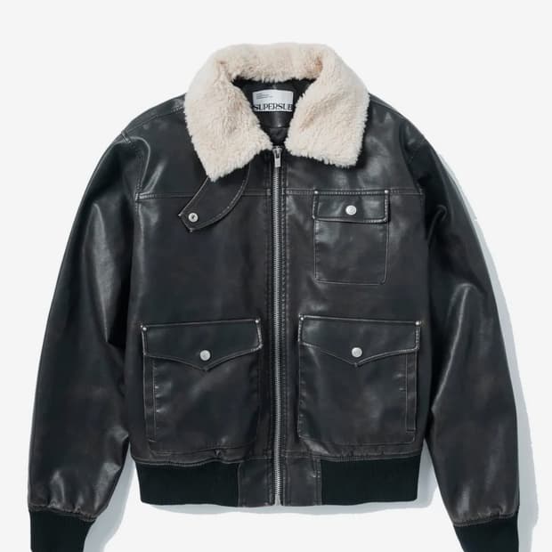 슈퍼서브 A2 레더자켓 M 착샷있음