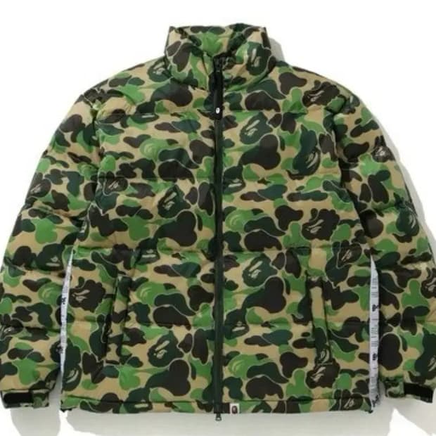 베이프 ABC 카모 다운 자켓 푸퍼 패딩 XL