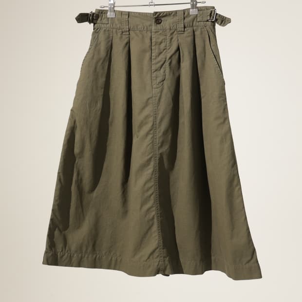 마가렛호웰 MHL 투턱 코튼 스커트