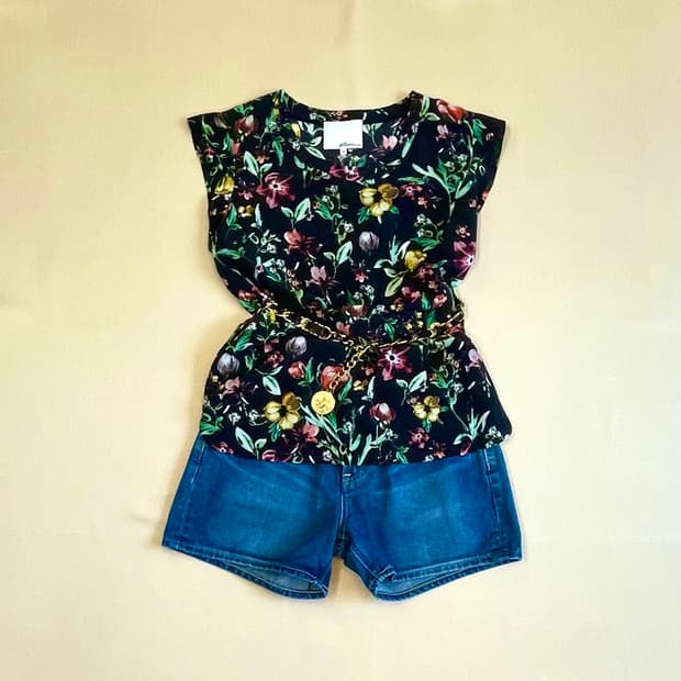 3.1 Phillip Lim 플로럴 실크 캡소매 블라우스 (Silk 10