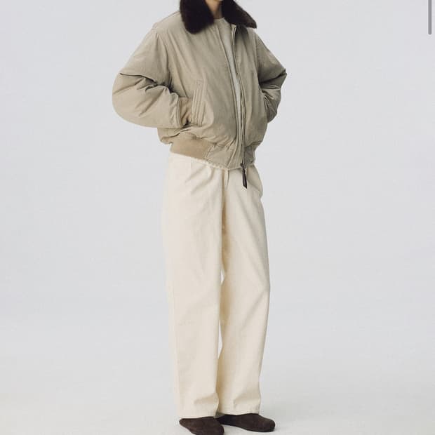 낫띵리튼 masion pilot jacket (khaki beige)