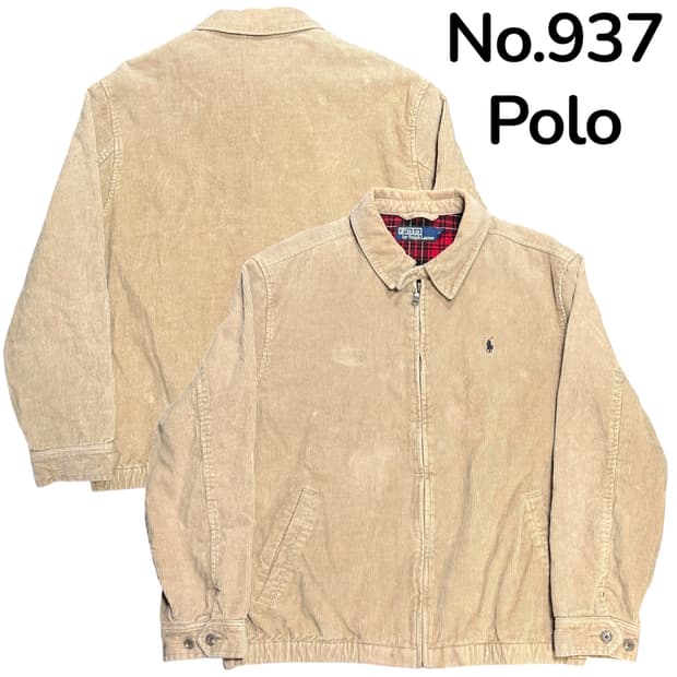 폴로 랄프로렌 코듀로이 면 자켓 블루종 잠바 100