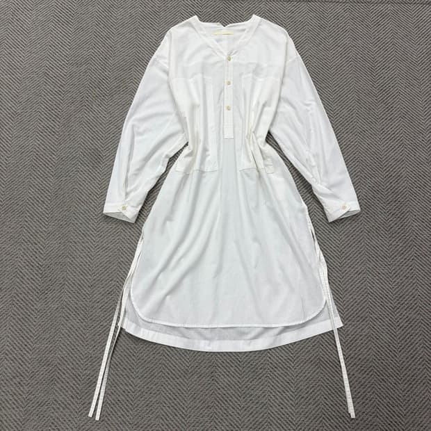 린넨코튼 버튼 원피스 v2527