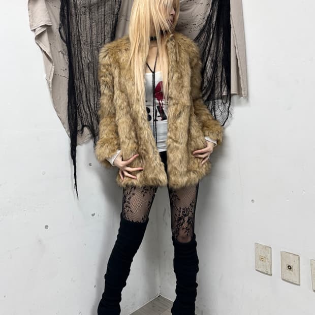 [ZARA TRAFALUC]DeadStock Fake Fur None-N