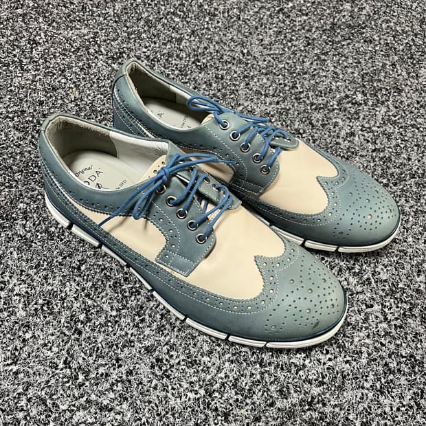 소다 콤비 블루 윙팁 슈즈 270