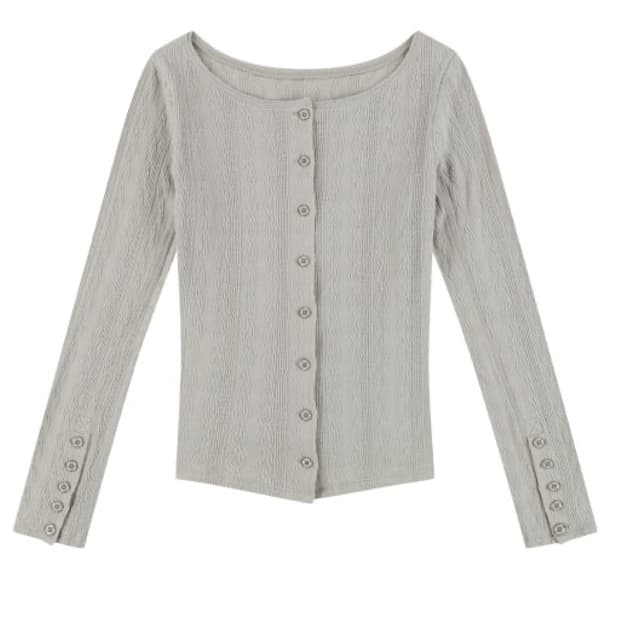 코이세이오 가디건 슬리브 샌드