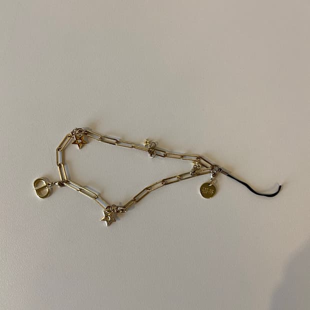 디올 별 CD 로고 골드 체인 휴대폰고리 가방키링