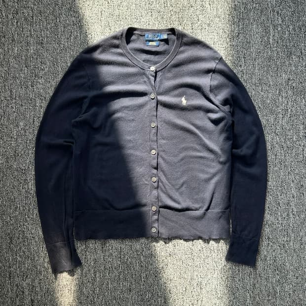 폴로 랄프로렌 피마코튼 네이비 가디건 