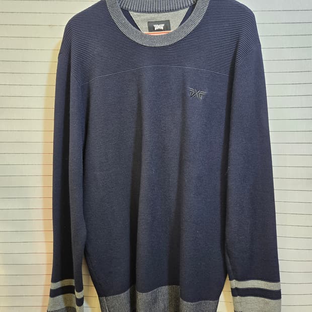 PXG 네이비 니트 스웨터 남성용(정품)