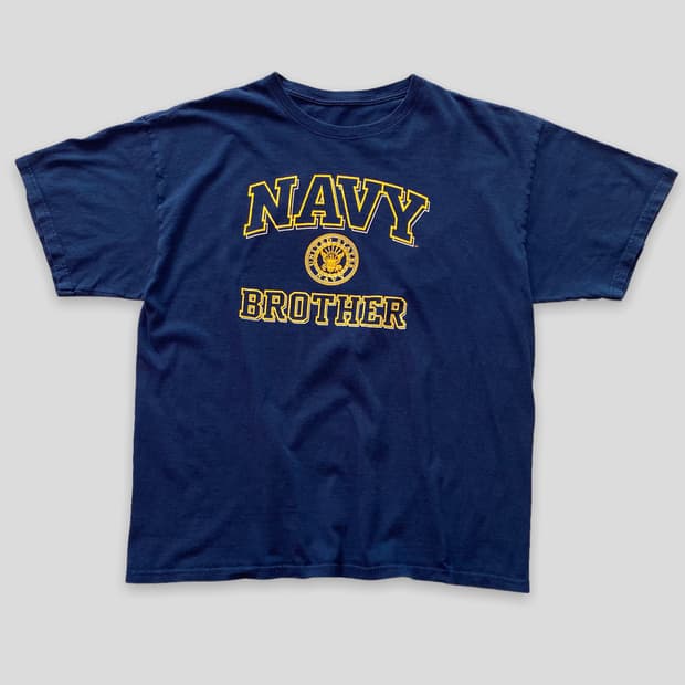 (XL)빈티지 미해군 NAVY 반팔티셔츠