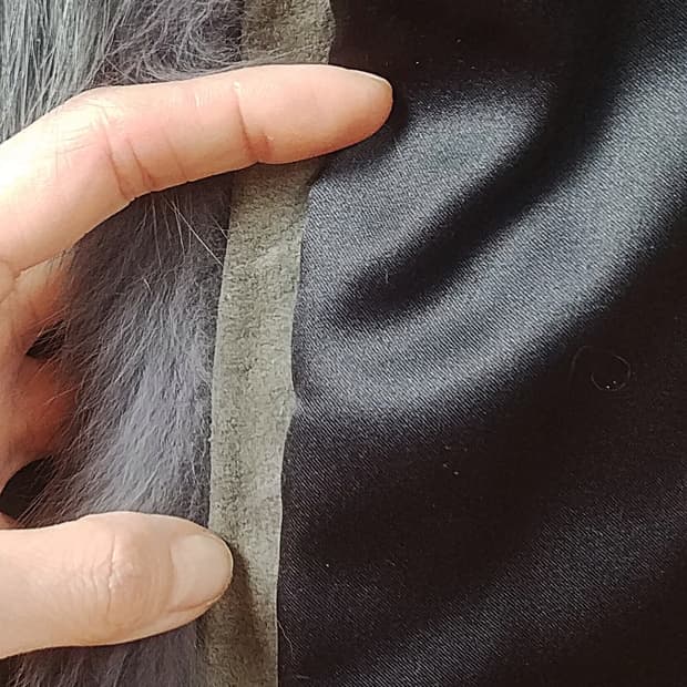 사가폭스 SagaFox 리얼폭스퍼 코트/ 그레이칼라