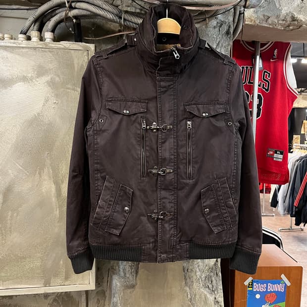 자라 버클 자켓 브라운 S #csz1932