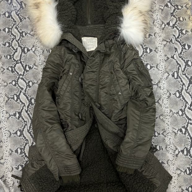 [2000s G.O.A] Archive White Raccoon Fur 