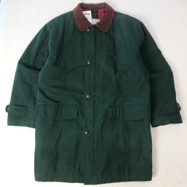 크릭스 체크 라이닝 헌팅자켓 