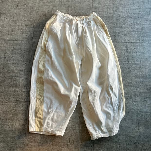 일본빈티지 올드스쿨아메카지 너드남하구미 밴딩벌룬팬츠