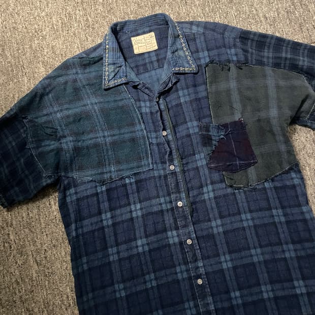 포터클래식 패치워크 반팔 셔츠 [L]