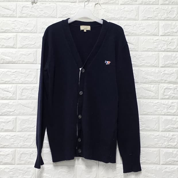 택포) 메종키츠네 트리컬러 폭스 가디건 M