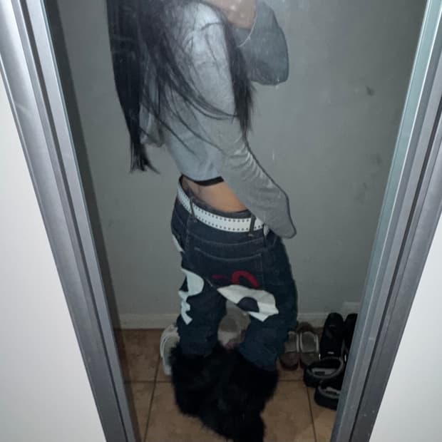 에비수 올드스쿨 빅로고 생지데님팬츠 (30)