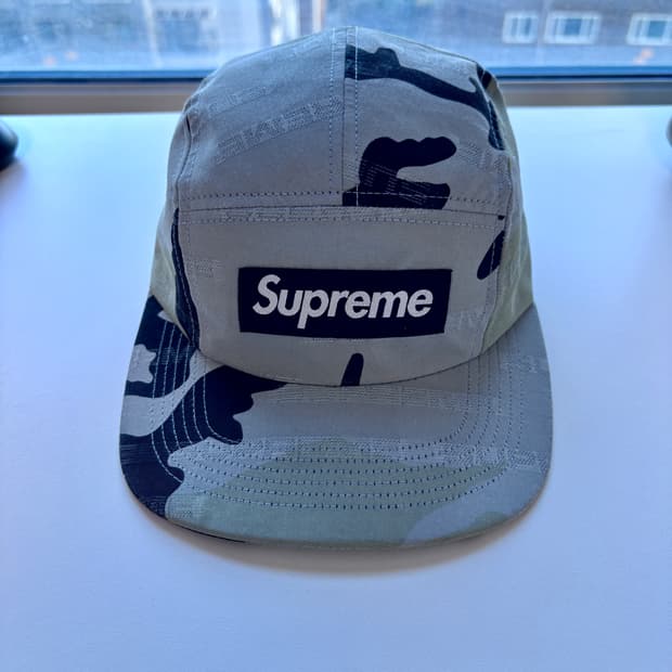 Supreme 카모 캠프캡 민트