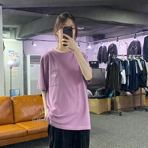 스투시 스몰로고 포켓 반팔티 B1483