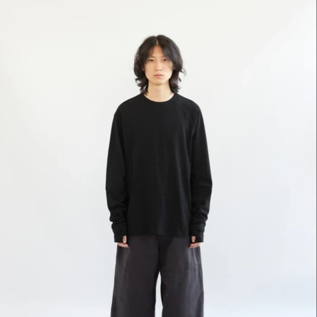 해칭룸 Double Sleeve Tee Black 4사이즈