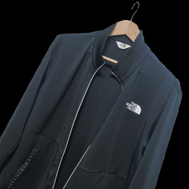 남성 노스페이스 레터링 화이트라벨 블랙 검정 집업 져지 트랙탑 트레이닝복