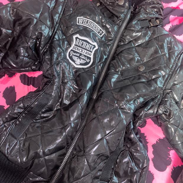 일본 빈티지 펑크 패딩 