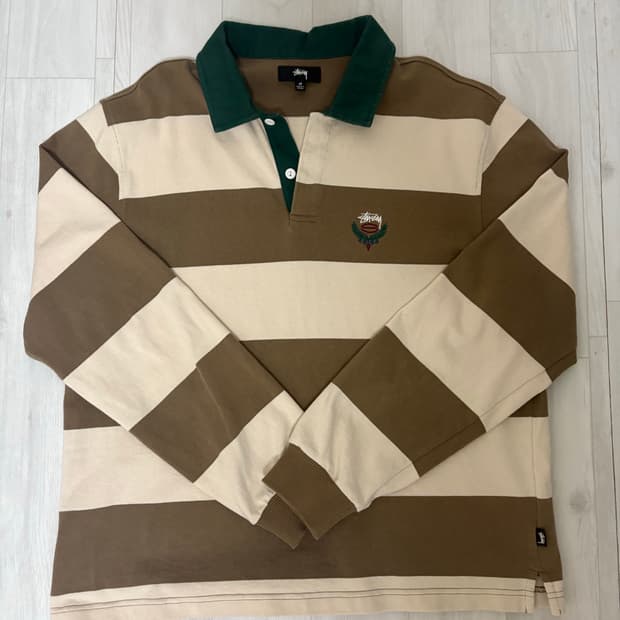 스투시 럭비 긴팔 M