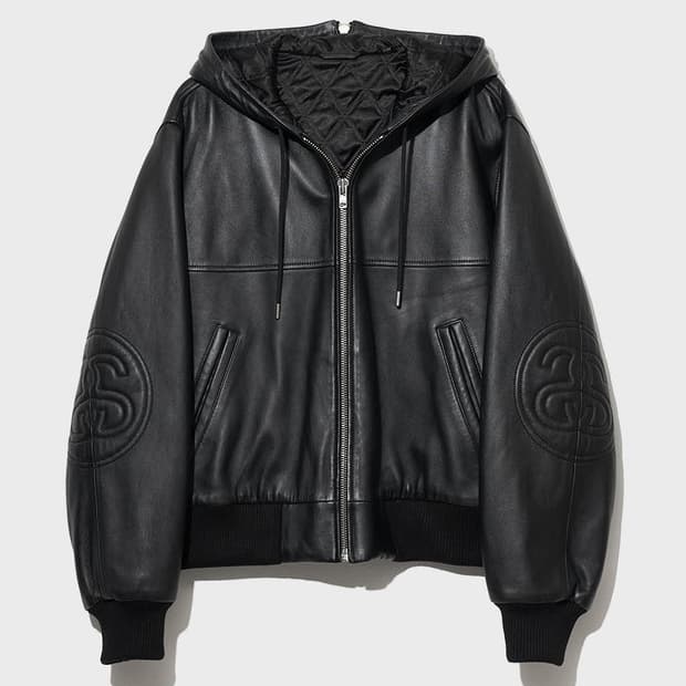 STUSSY leather jacket