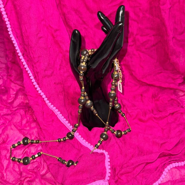 Beaded layered necklace