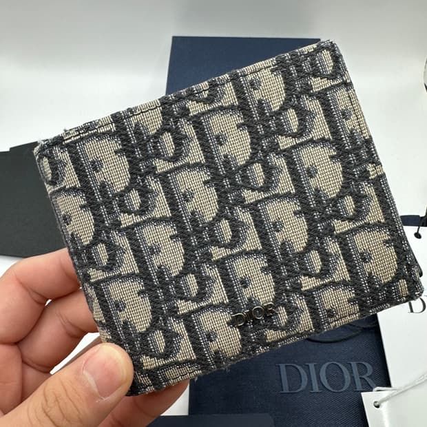 디올 오블리크 반지갑