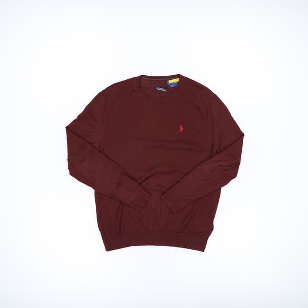 [M] 폴로 랄프로렌 자수 크루넥 울 니트 0106J