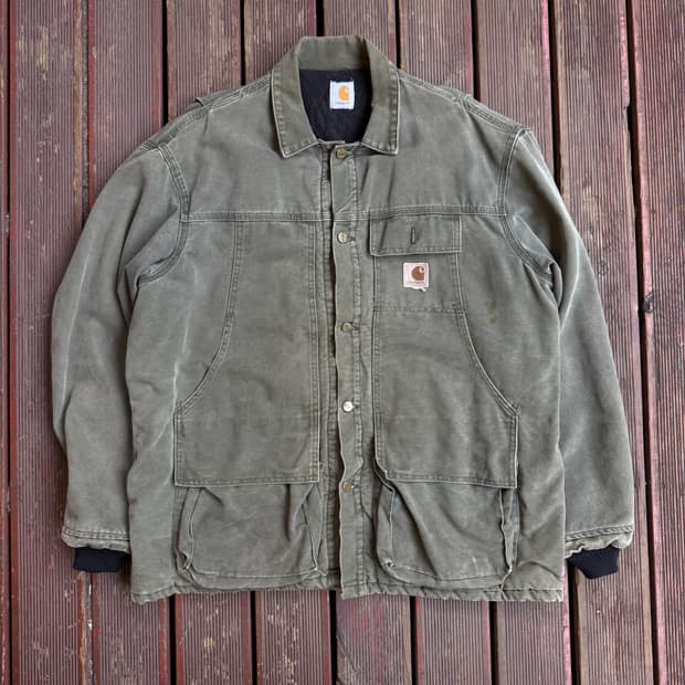 칼하트 카키 트레디셔널 자켓