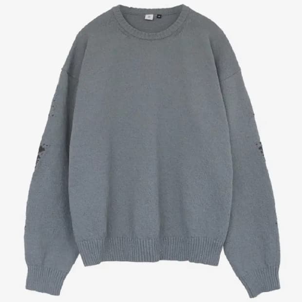 폴리테루 루즈드 니트 에스닉 슬리브 제이드 4