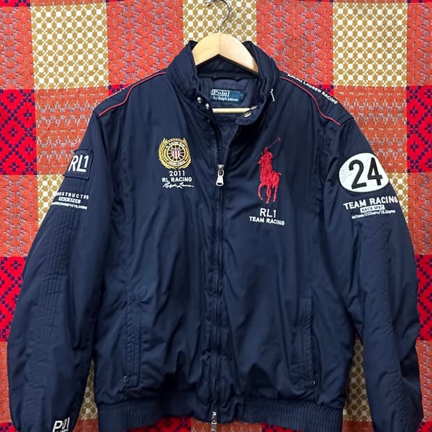폴로 랄프로렌 usa팀 레이싱 봄버 자켓 L