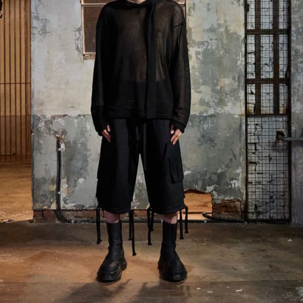 아이필럭키 더블 레이어드 스트링 카고쇼츠