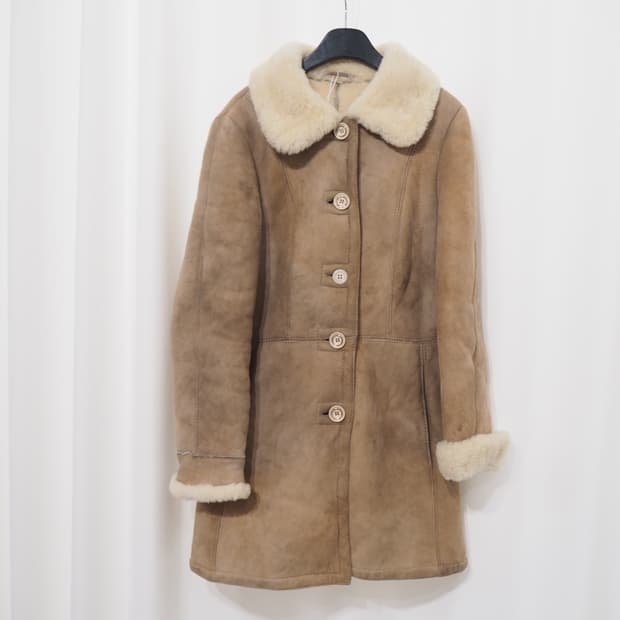 vintage mouton coat 